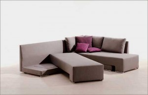 HE-liza Modern Fabric Sectional Sleeper Convertible sofa